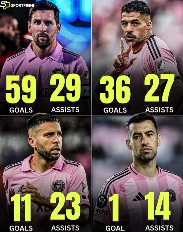 百家乐官网-前巴萨U40四重奏迈阿密表现:梅西59球29助,苏亚雷斯36球27助