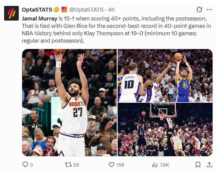 在线下注-穆雷狂轰45分连刷四纪录！近三战109分势头猛烈 阿德尔曼：他扛起球队|掘金|约基奇|贾马尔-穆雷|NBA常规赛|丹佛掘金队_新浪体育_新浪新闻